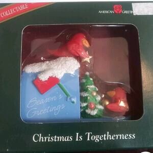 American Greeting Christmas Is Togetherness Christmas Ornament with Cardinals